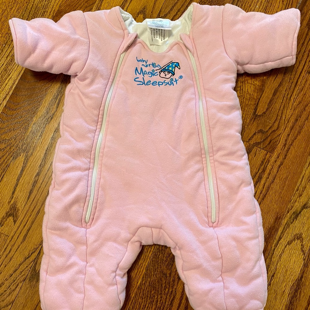 Pink Merlin Magic Sleep Suit 6-9 month Large